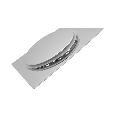 Ralo Click Inteligente Quadrado 15x15cm Metal Cromado