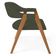 Cadeira de Jantar e Estar Living Estofada Nadja L02 Linho Verde Musgo - Lyam Decor