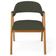 Cadeira de Jantar e Estar Living Estofada Nadja L02 Linho Verde Musgo - Lyam Decor
