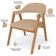 Cadeira de Jantar e Estar Living Estofada Nadja L02 Linho Bege Escuro - Lyam Decor
