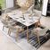 Cadeira de Jantar e Estar Living Estofada Nadja L02 Bouclê Creme - Lyam Decor