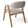 Cadeira de Jantar e Estar Living Estofada Nadja L02 Bouclê Creme - Lyam Decor