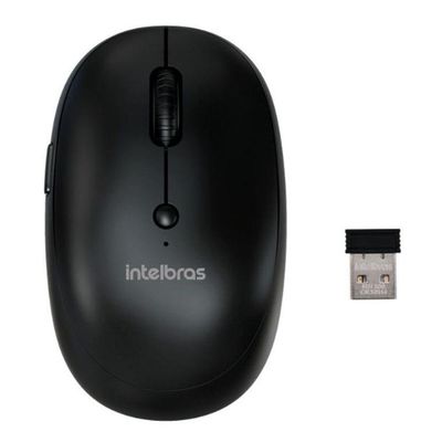 Mouse Intelbras Sem Fio Msi100 - 4290008 Preto Bivolt