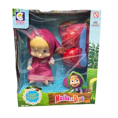 Boneca Masha E O Urso Frutinhas Com Acessórios - Cotiplás
