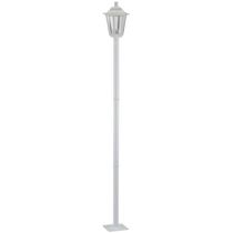 Poste de Jardim Luminária Externa Colonial 1,71m Branco Retrô Iluminação E27 Grego Dital
