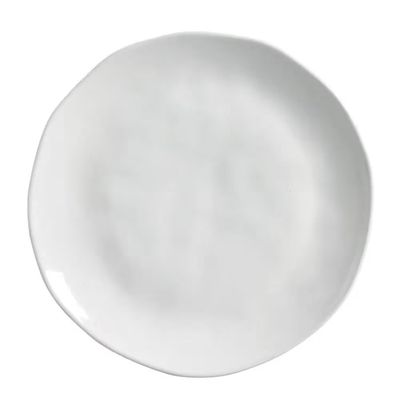 Conjunto de Pratos Rasos Orgânico New White 26,5cm 6 Peças Porto Brasil Branco