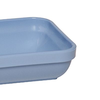 Travessa Cheff Quadrada 250ml Azul em Polipropileno