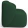 Sofá 3 Lugares Orgânico Para Sala De Estar Living 205cm Heidy F04 Veludo Verde - Lyam Decor