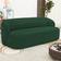 Sofá 3 Lugares Orgânico Para Sala De Estar Living 205cm Heidy F04 Veludo Verde - Lyam Decor