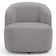 Poltrona Giratória Orgânica Para Sala Living Heidy F04 Veludo Cinza - Lyam Decor