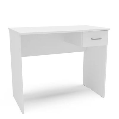 Escrivaninha Politorno Arapei 1 Gaveta MDP Compacta Pintura UV Design Moderno Branco