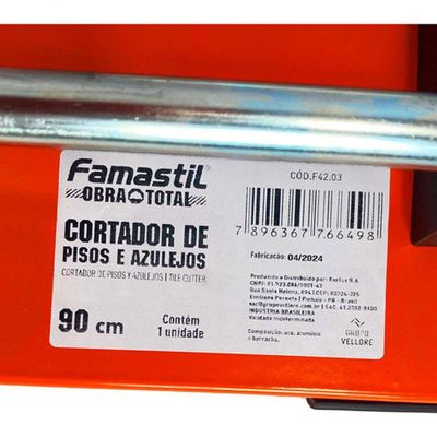 Cortador De Piso E Azulejo 90 Cm Famastil
