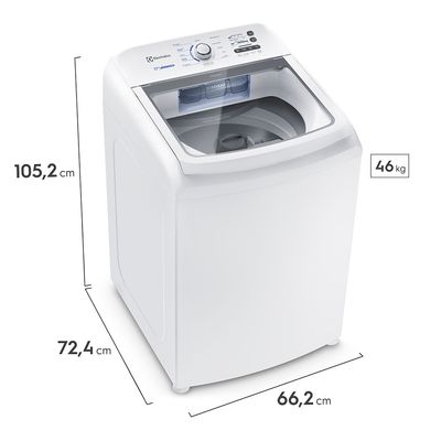Máquina de Lavar Electrolux 17kg Branca Essential Care com Cesto Inox e Jet&Clean (LED17) 220V