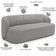 Sofá 2 Lugares 170cm Com Poltrona Giratória Orgânica Heidy F04 Veludo Cinza - Lyam Decor