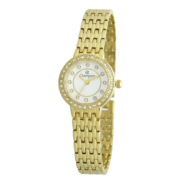 Relógio Champion Feminino Ref: Cf24608h Fashion Dourado