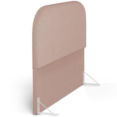 Cabeceira Cama Box King 195cm Orgânica Lanna W01 Linho Rosê - Lyam Decor