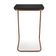 Mesa Lateral Tampo Multiuso P/ Sofá Base Bronze Preto