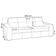 Sofá 3 Lugares Para Sala de Estar Living 205cm Vienne L06 Couro Marrom Café - Lyam Decor
