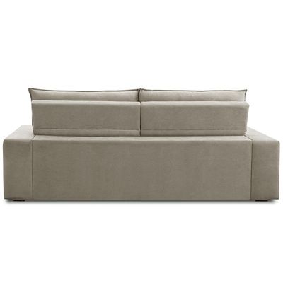 Sofá Retrátil Reclinável 3 Lugares Sala de Estar 220cm Neruda F04 Linho Bege Escuro - Lyam Decor