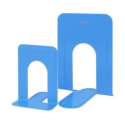 Suporte Apoio Decorativo Livros Kit 2 Unidades Organizador Documentos Cds E Dvds Azul