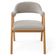 Kit 06 Cadeiras de Jantar e Estar Living Estofada Nadja L02 Bouclê Creme - Lyam Decor