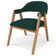 Kit 02 Cadeiras de Jantar e Estar Living Estofada Nadja L02 Bouclê Verde - Lyam Decor