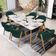 Kit 02 Cadeiras de Jantar e Estar Living Estofada Nadja L02 Bouclê Verde - Lyam Decor
