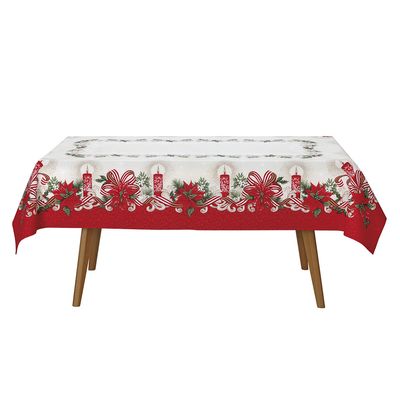 Toalha Mesa Retangular Athenas 160x250cm Natal 120 Dohler