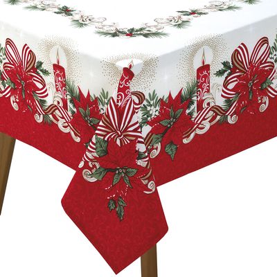 Toalha Mesa Retangular Athenas 160x250cm Natal 120 Dohler