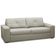 Sofá 3 Lugares Para Sala de Estar Living 205cm Vienne L06 Couro Cinza Claro - Lyam Decor