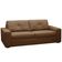 Sofá 3 Lugares Para Sala de Estar Living 235cm Vienne L06 Couro Marrom Claro - Lyam Decor