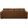 Sofá 3 Lugares Para Sala de Estar Living 235cm Vienne L06 Couro Marrom Claro - Lyam Decor