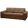 Sofá 3 Lugares Para Sala de Estar Living 235cm Vienne L06 Couro Marrom Claro - Lyam Decor