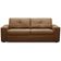 Sofá 3 Lugares Para Sala de Estar Living 235cm Vienne L06 Couro Marrom Claro - Lyam Decor