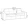 Sofá 3 Lugares Para Sala de Estar Living 235cm Vienne L06 Couro Marrom Claro - Lyam Decor