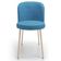Kit 2 Cadeiras Para Sala de Jantar Cozinha Estofada Gavi Arena L02 Linho Azul - Lyam Decor