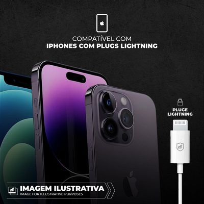 Earbuds - Fone de ouvido Fone de ouvido Dual Air Lightining MFI - Gshield