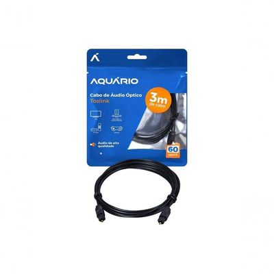 Cabo De Audio Optico Aquario Toslink Tsk30 - 3 Metros