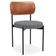 Cadeira Decorativa Estofada Para Sala De Jantar Louvre L02 Couríssimo Camel Pied Poule - Lyam Decor