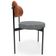 Cadeira Decorativa Estofada Para Sala De Jantar Louvre L02 Couríssimo Camel Pied Poule - Lyam Decor