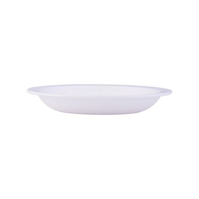 Prato Elegance Fundo Redondo 22cm Branco em Polipropileno