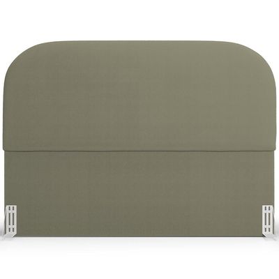 Cabeceira Cama Box King 195cm Orgânica Lanna W01 Bouclê Oliva - Lyam Decor