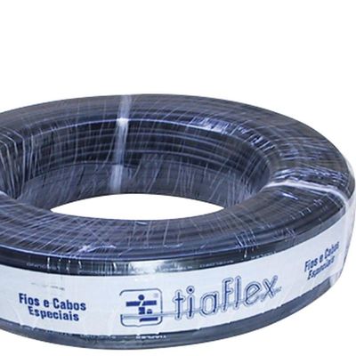 Cabo Para Microfone Balanceado Af(t) Ofhc 2 X 22awg Preto Tiaflex - Rl - 100
