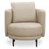 Poltrona Decorativa Orgânica Para Sala De Estar Living Belfort L06 Couro Bege - Lyam Decor