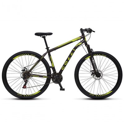 Bicicleta Athena Aro 29 Em Aço Com 21 Marchas Colli Preto-amarelo