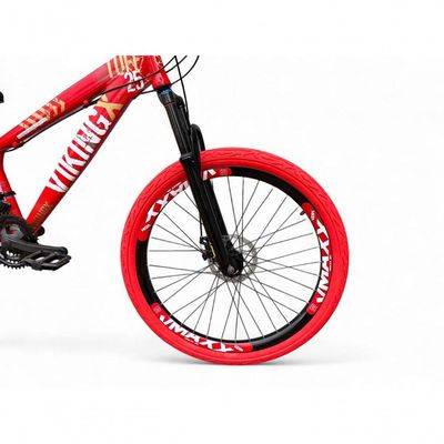 Bicicleta Aro 26 VikingX Tuff X25 21v Freio a Disco Vermelho
