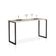 Mesa De Jantar Industrial Para 2 Lugares Klm Móveis Preto Com Off White