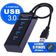 HUB USB 3.0 com 4 Portas e Led Indicador Exbom UH-30