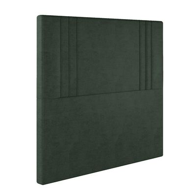 Cabeceira Estofada Solteiro 90 Cm Diamante Veludo Verde