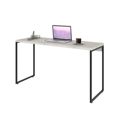 Mesa Para Escritório e Home Office Industrial Aspen 135 cm C01 Snow - Lyam Decor
